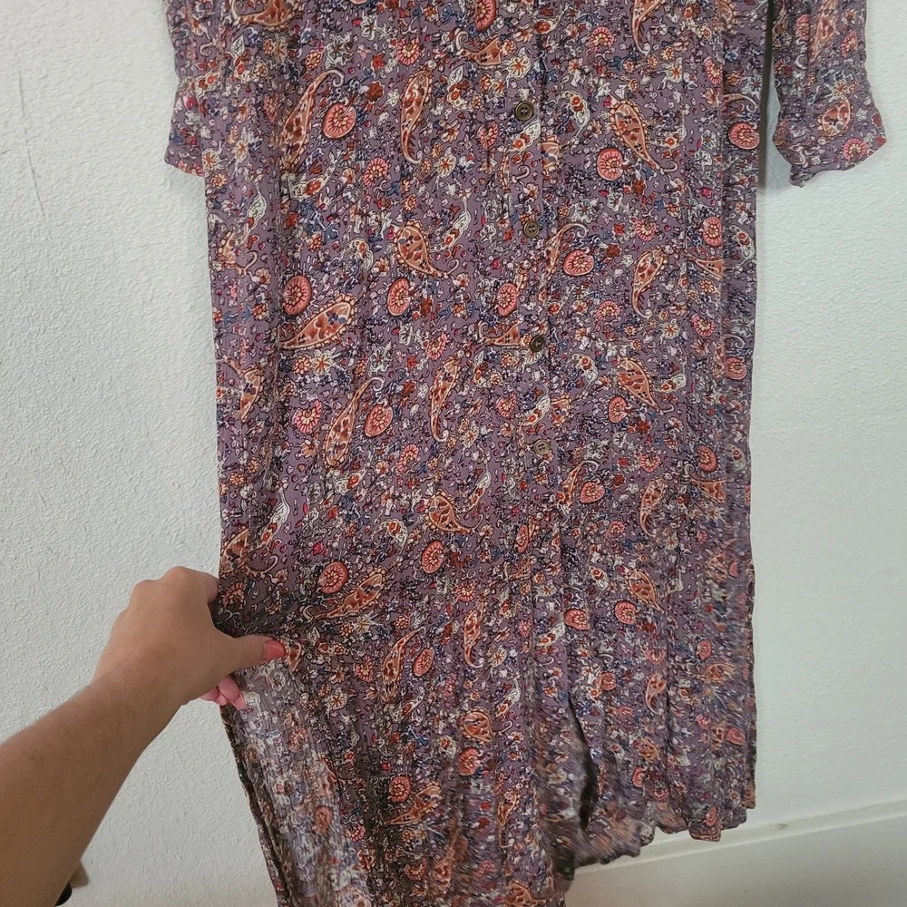 NATURAL LIFE Multicolor Floral Long Sleeve Dress - Picture 5 of 7